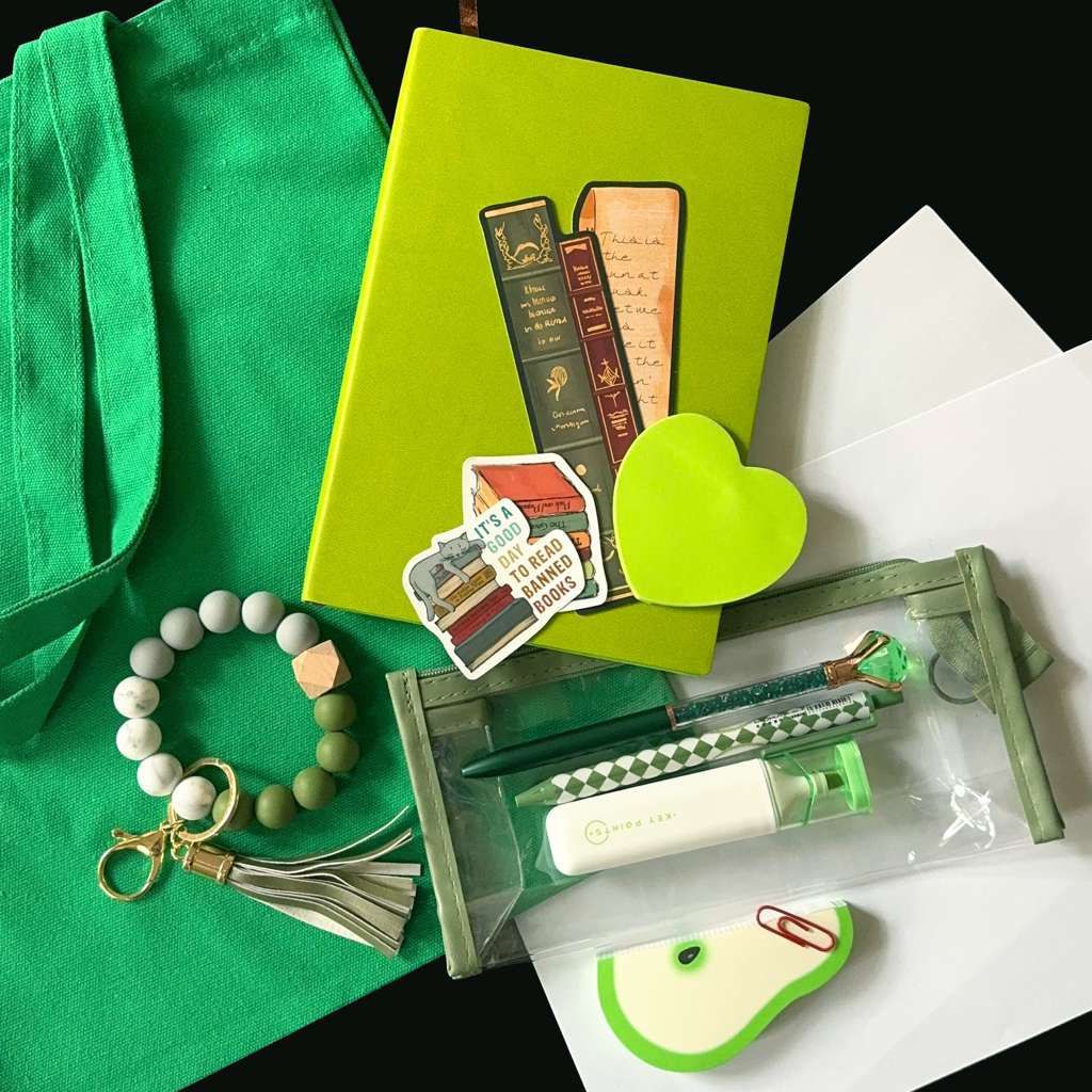 Desk organizer set - Green