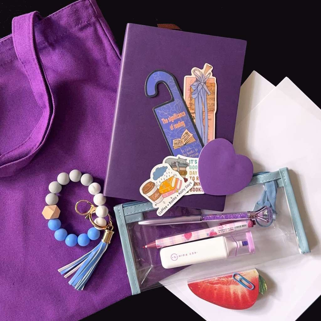 Desk organizer set - Purple